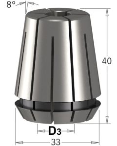 CMT - Precisie spantang - ER32 L=40 mm - D³=5 mm D=33 mm