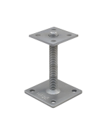 Pitzl paaldrager M20, lengte 150mm met onderplaat 100x100x6mm en losse bovenplaat 80x80x5
