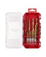 Milwaukee - Metaalborenset HSS-G Tin Red Hex SHOCKWAVE™ Packout friendly (10-delig)